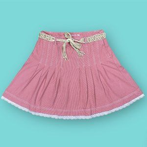 Adorable Pin Stripe Pleated Skirt